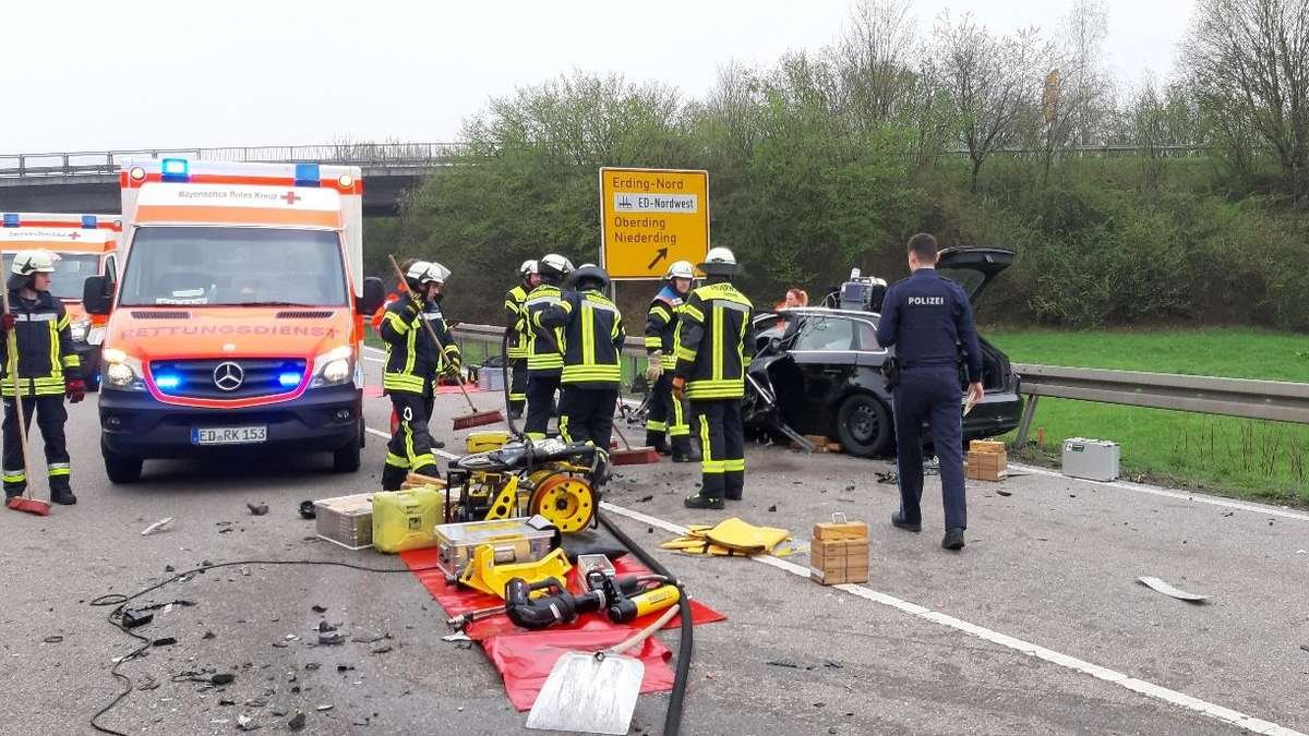 schwerer unfall in erding heute